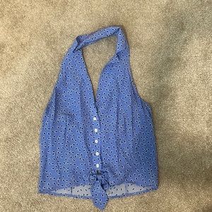 Intermix silk halter vest size P